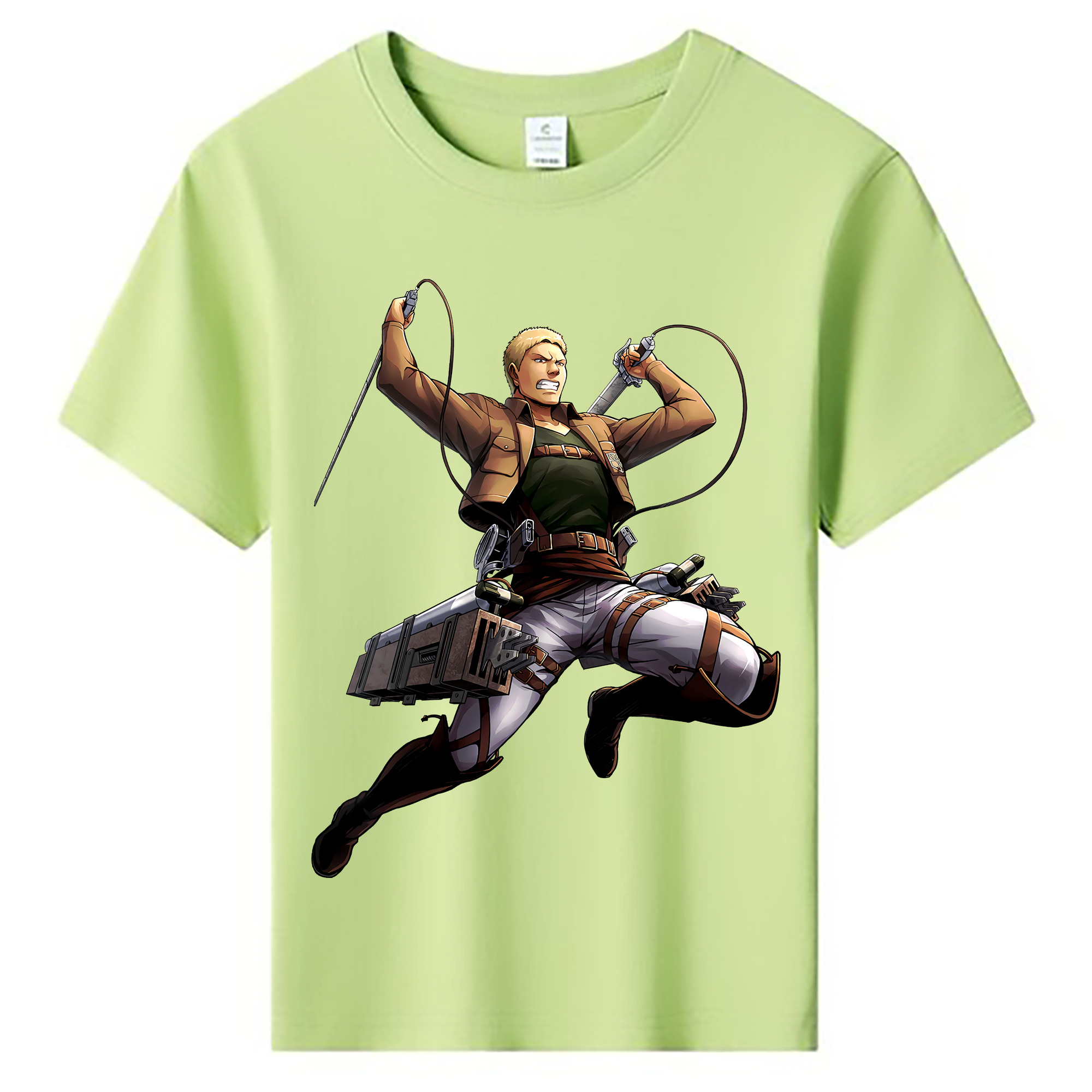 （画像用） 進撃の巨人 ライナー・ブラウン Attack on Titan Reiner Braun 綿100％キッズTシャツ（フロントプリント）